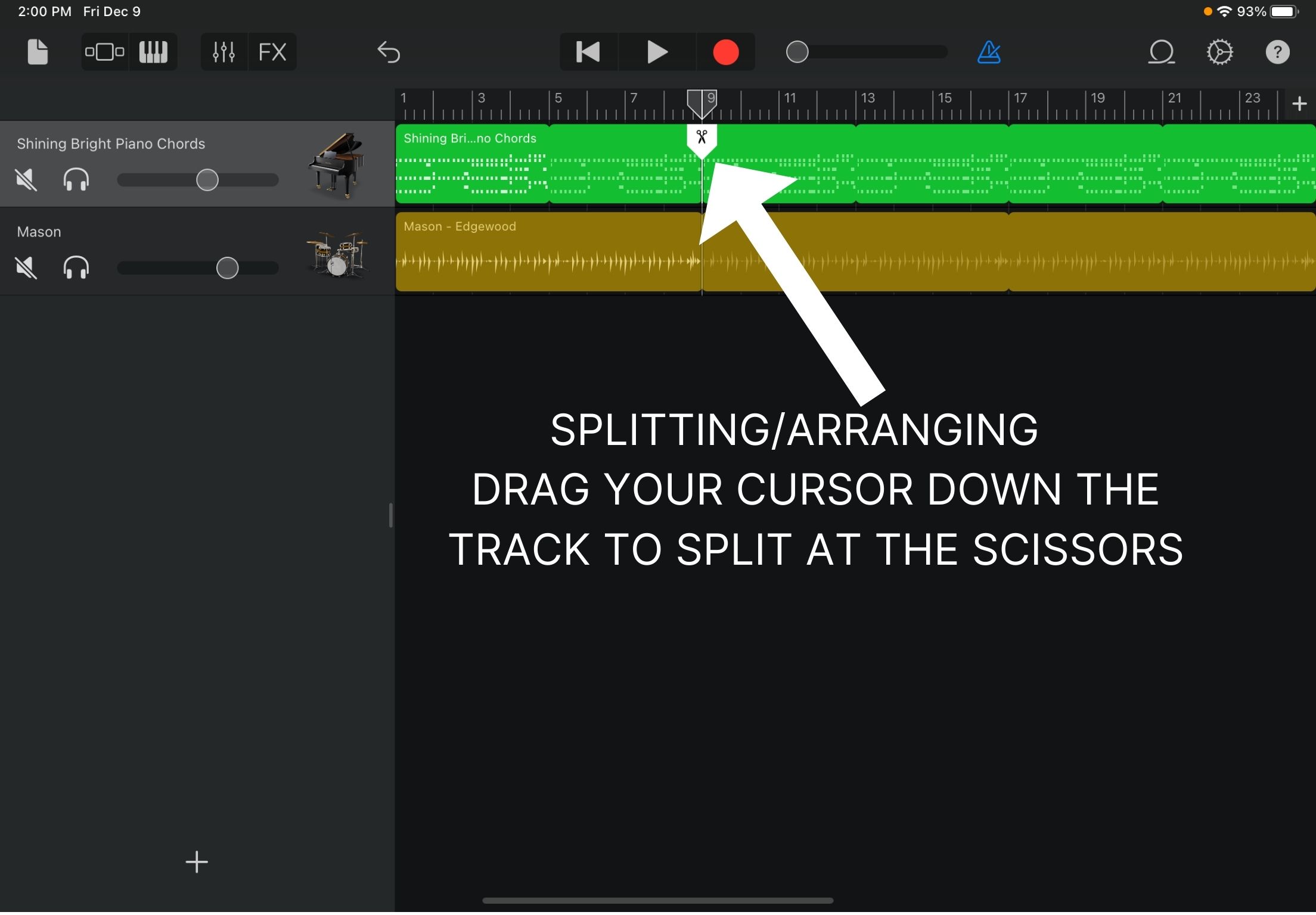 Splitting and Arranging Tracks (3)