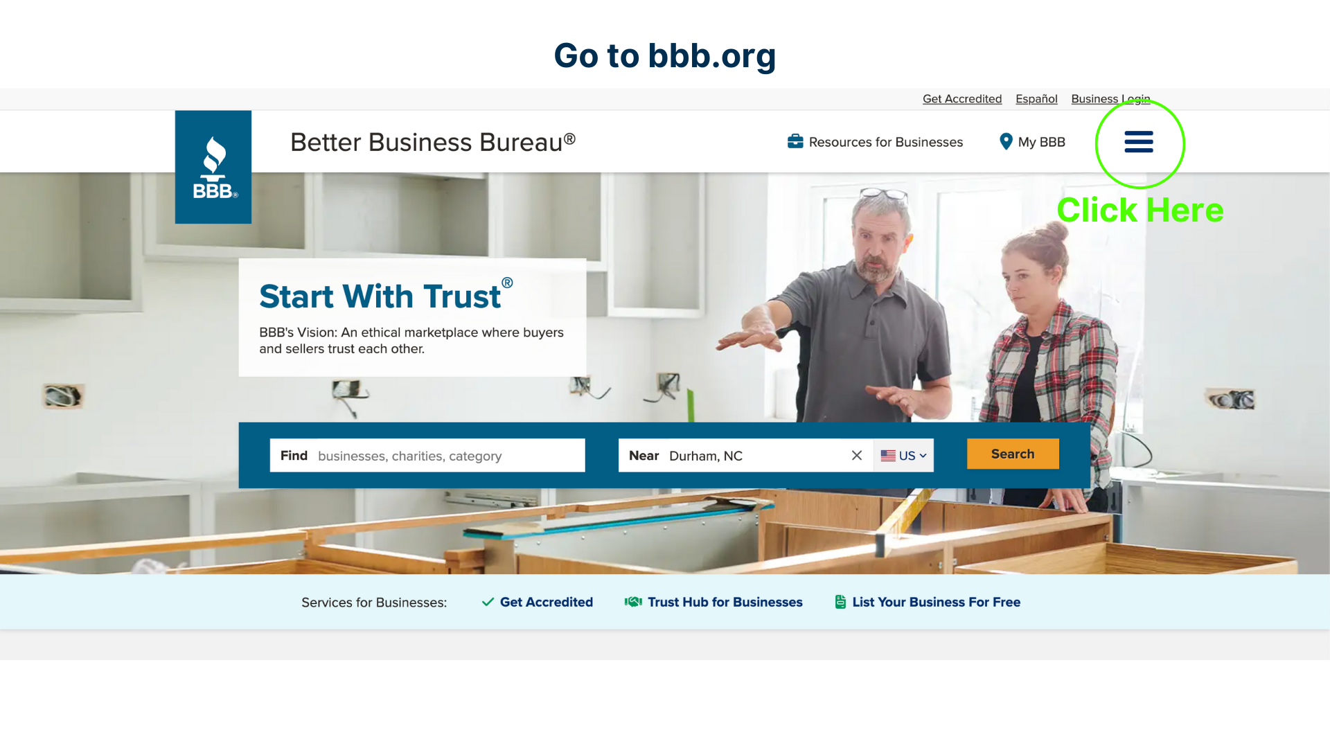 BBB Homepage 