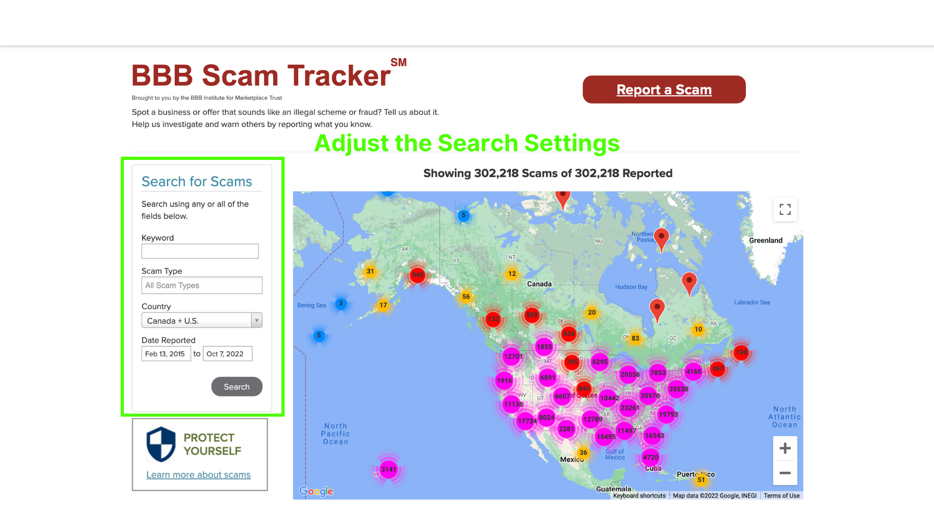 Scam Tracker Search